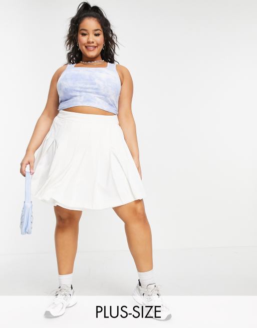 White skirt plus on sale size