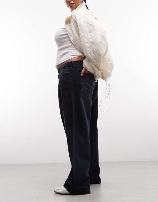 COLLUSION Plus X001 antifit jeans in blue-black wash, 2 of 5
