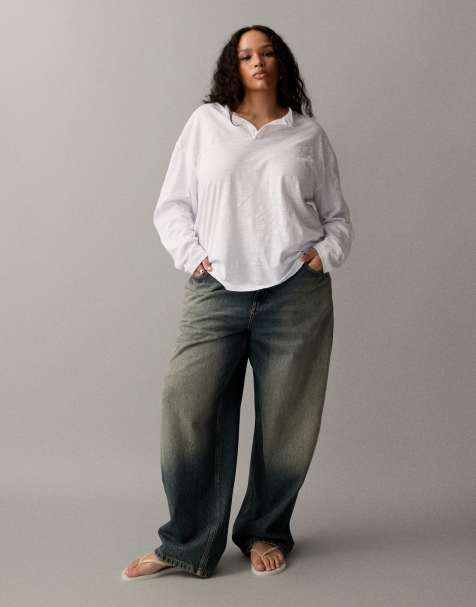 COLLUSION Plus – X001 – Antifit-Jeans in Stone-Waschung - view 1