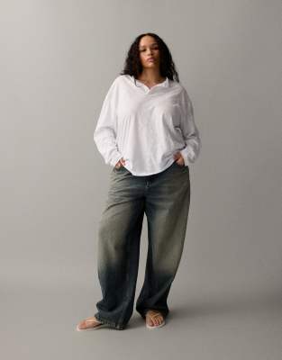 Collusion Plus X001 Antifit Jeans In Gray