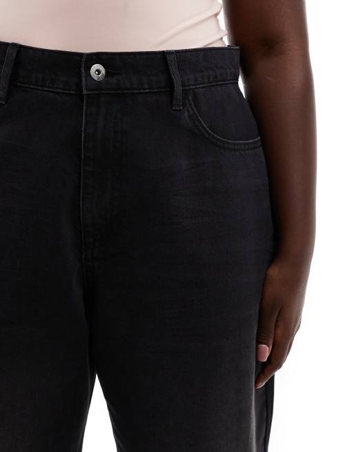 COLLUSION Plus - x001 - Jeans antifit nero slavato, 2 di 5