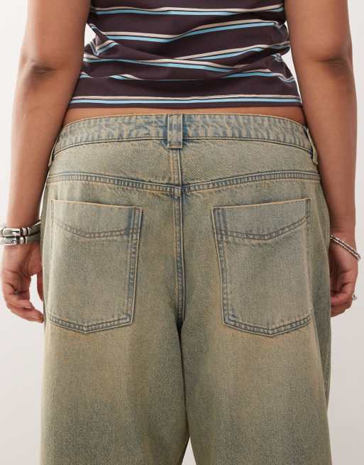 COLLUSION Plus – x001 – Jeans mit Antifit-Design und sonnengeblichener Waschung, 4 von 5