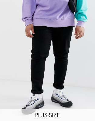 COLLUSION Plus x001 skinny jean in black