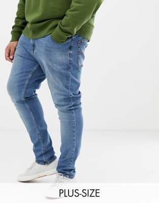 men plus size skinny jeans