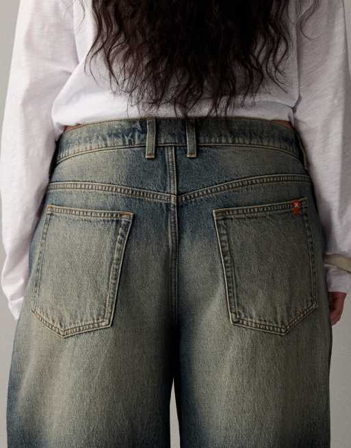 COLLUSION – Plusstorlek – X001 – Stentvättade jeans i antifit-modell, 4 av 7