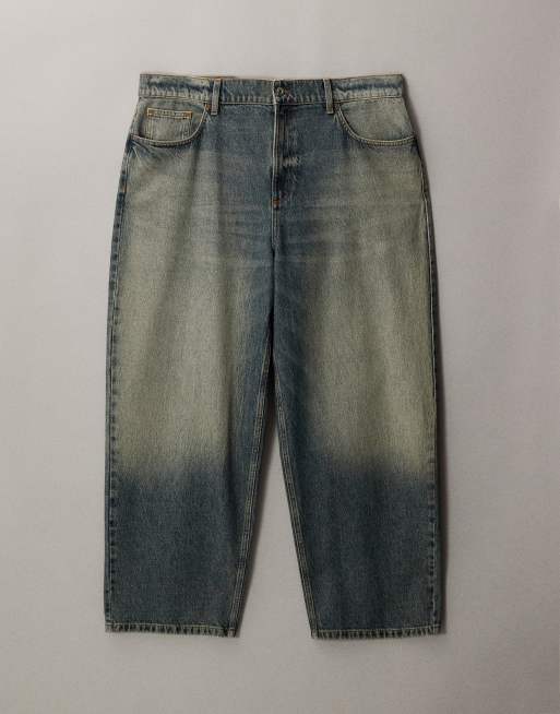 COLLUSION – Plusstorlek – X001 – Stentvättade jeans i antifit-modell, 5 av 7