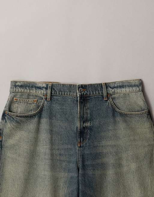 COLLUSION – Plusstorlek – X001 – Stentvättade jeans i antifit-modell, 6 av 7
