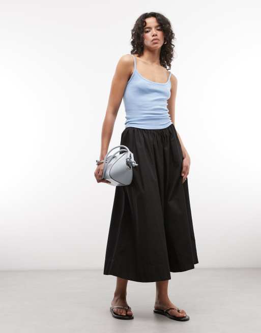 COLLUSION pointelle cami in blue - LBLUE, 2 of 4