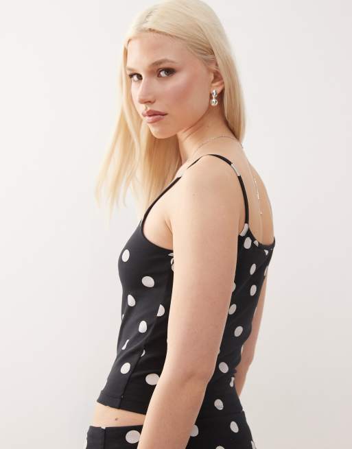 COLLUSION polka dot cami in black | ASOS