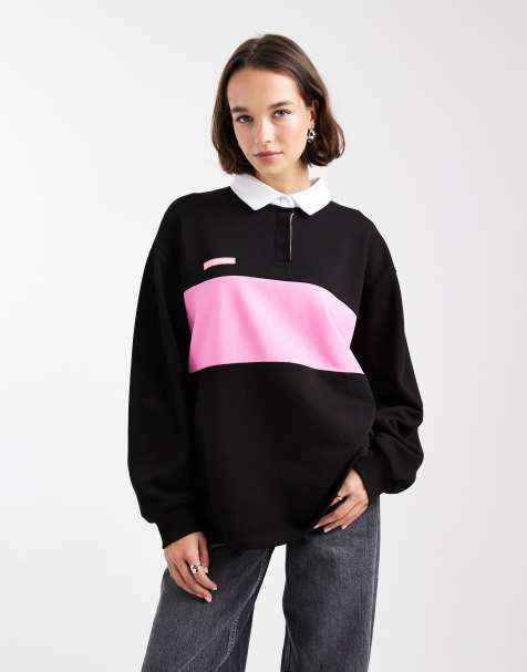 COLLUSION - Polo color block - Noir - view 1