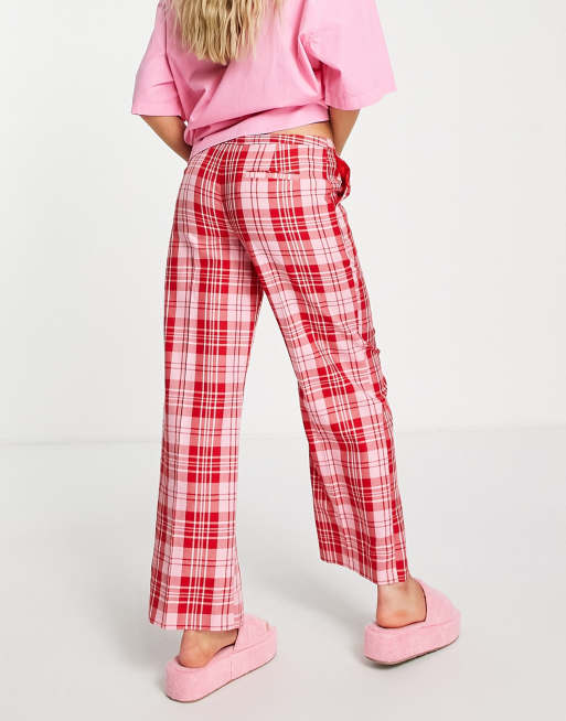 Red best sale polyester pants