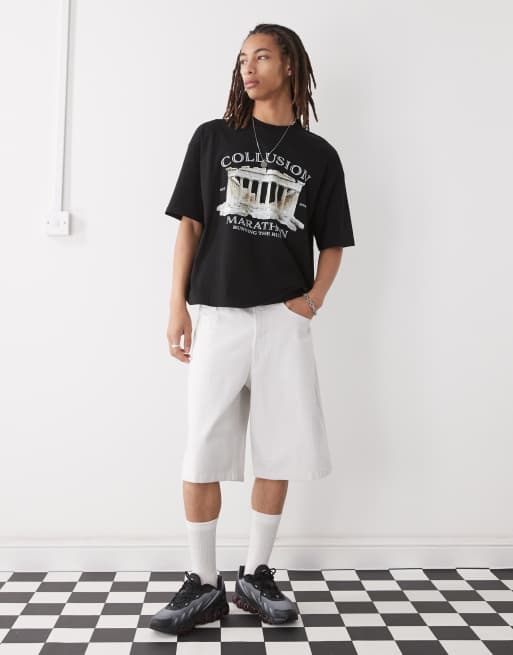 COLLUSION printed graphic skater fit t-shirt, 3 of 4
