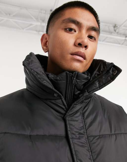 second layer 20aw puffer jacket black clinicasesma.com.br