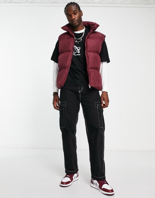 Burgundy down hot sale vest