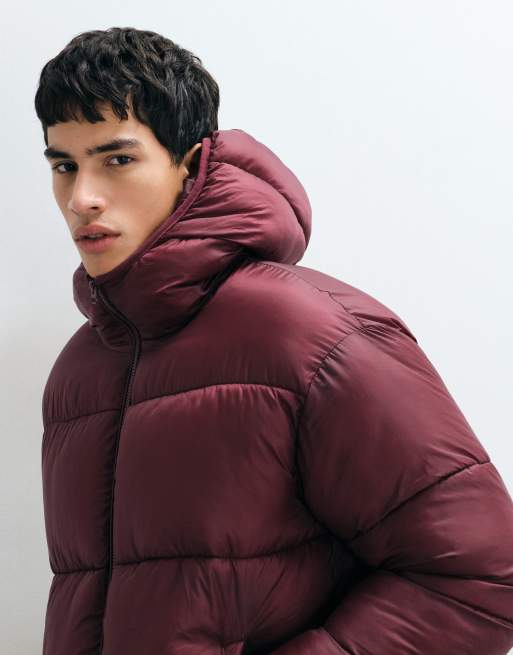 COLLUSION Pufferjacke mit extremem Bubble-Fit in Burgunderrot, 4 von 5