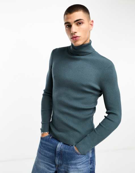 Pull col 2025 roulé homme asos