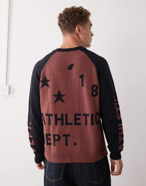 COLLUSION - Pull en maille à imprimé Athletic - view 1