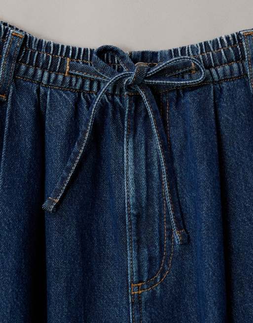 COLLUSION - Pull on-jeans med XL-ballonben i mellemvask, 7 af 7