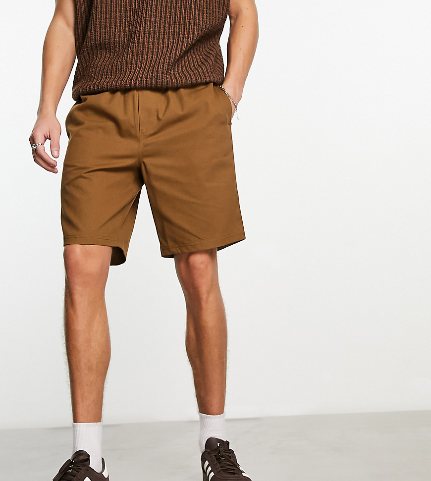 pull on shorts in tan-Neutral