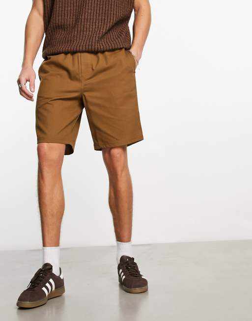 Men's pull on khaki 2024 shorts