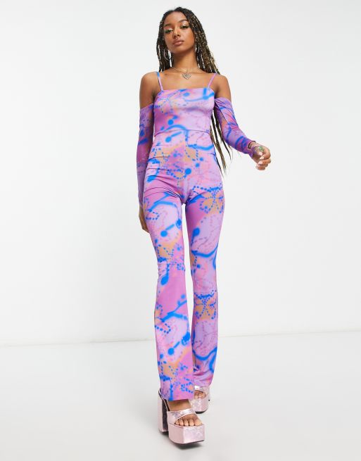 Butterfly cheap sleeve jumpsuit