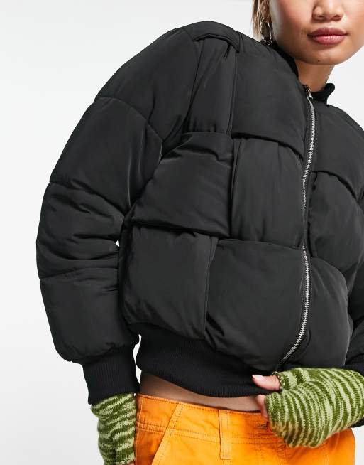 Black hotsell quilted puffer