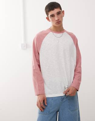 Collusion Raglan Boxy Athletic Skater T-shirt