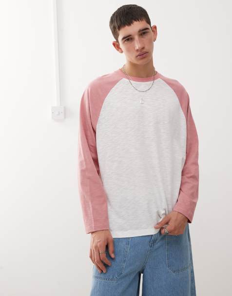 COLLUSION raglan boxy athletic skater t-shirt in slubby fabric - view 1