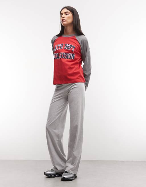 COLLUSION raglanowy longsleeve w stylu varsity, 2 z 4
