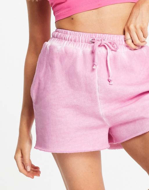 Pink velvet shorts outlet pacsun