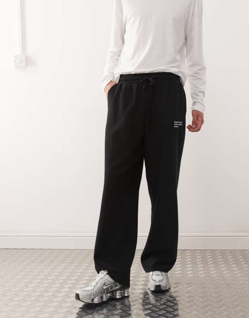 COLLUSION Relaxed black sweatpants
