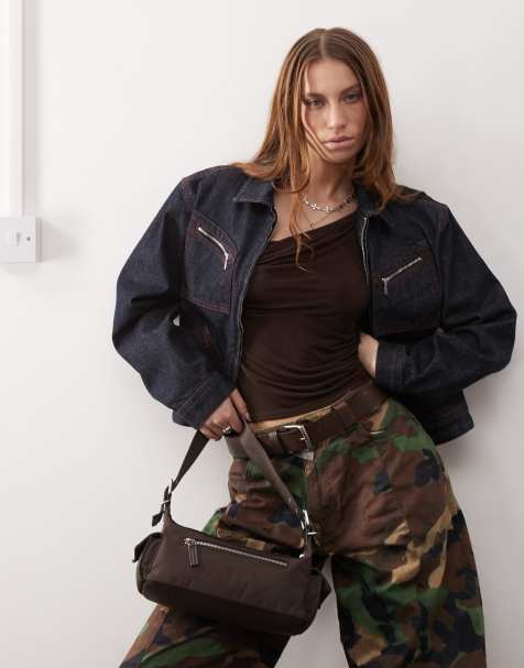 COLLUSION relaxed denim jacket with contrast stitch co-ord in rinse wash - view 1