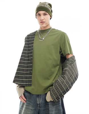 Collusion Relaxed Fit T-shirt With Logo In Green