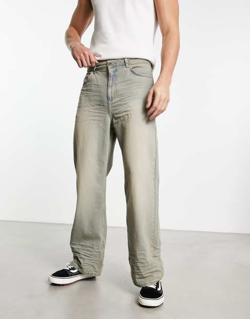 COLLUSION relaxed jeans in light dirty wash | ASOS