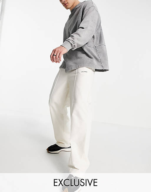 Tracksuits COLLUSION relaxed joggers in ecru 