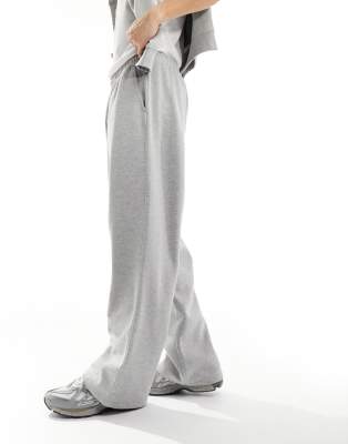 Shape Marl Grey Baggy Low Rise Sweatpants