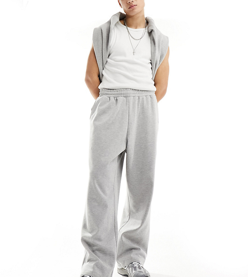 Collusion Relaxed Skate Sweatpants In Gray Heather