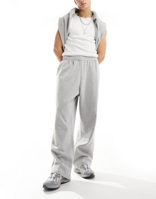 COLLUSION Relaxed skate sweatpants in gray heather 