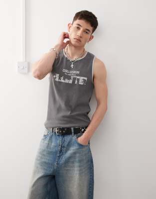 Collusion Relaxed Skater Fit Tank Top