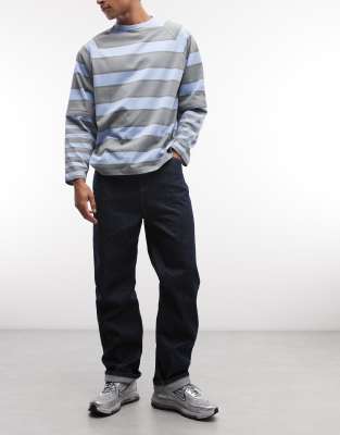 Collusion Relaxed Straight Jeans In Blue