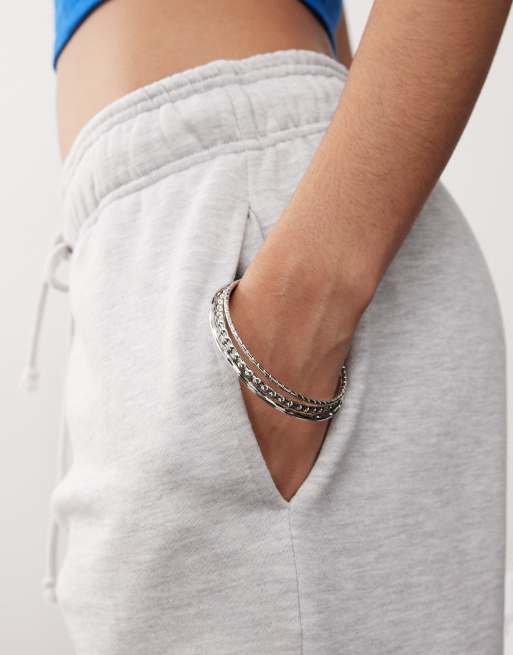 COLLUSION relaxed straight leg sweatpants in gray heather, 5 of 5