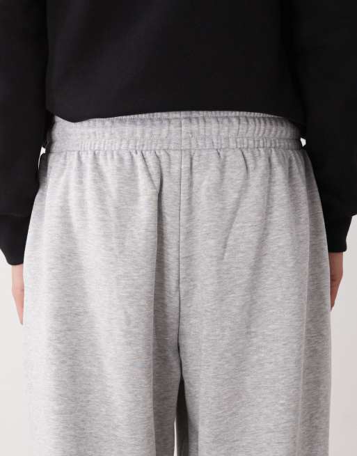 COLLUSION Relaxed trackies in grey marl with co-ordinates print, 4 of 5