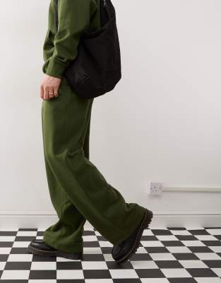 COLLUSION relaxed sweatpants in khaki - part of a set