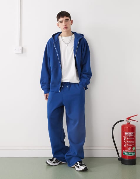 COLLUSION relaxed trackies in navy (part of a set) - view 1