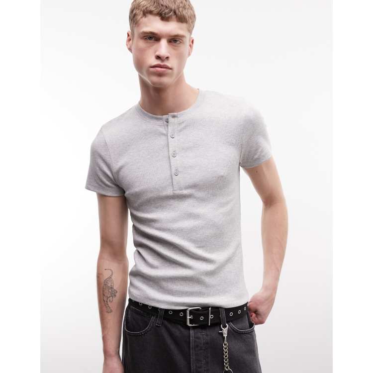 ANCELLM HENLEY RIB LS T-SHIRT （GRAY） ancellm HENLEY RIB LS T-SHIRT｜Yahoo!フリマ（旧PayPayフリマ）