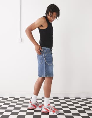 Collusion Slash Neck Muscle Fit Tank Top In Black