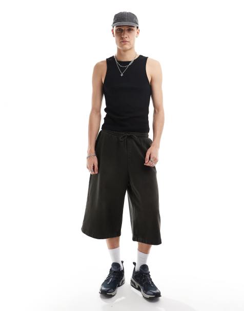 COLLUSION ribbed tank top in black - view 1