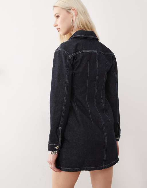 COLLUSION - Robe chemise en jean délavé, 4 de 4