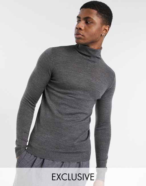 COLLUSION roll neck in gray | ASOS