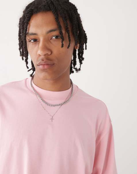 COLLUSION – Rosa t-shirt med boxig passform - view 1